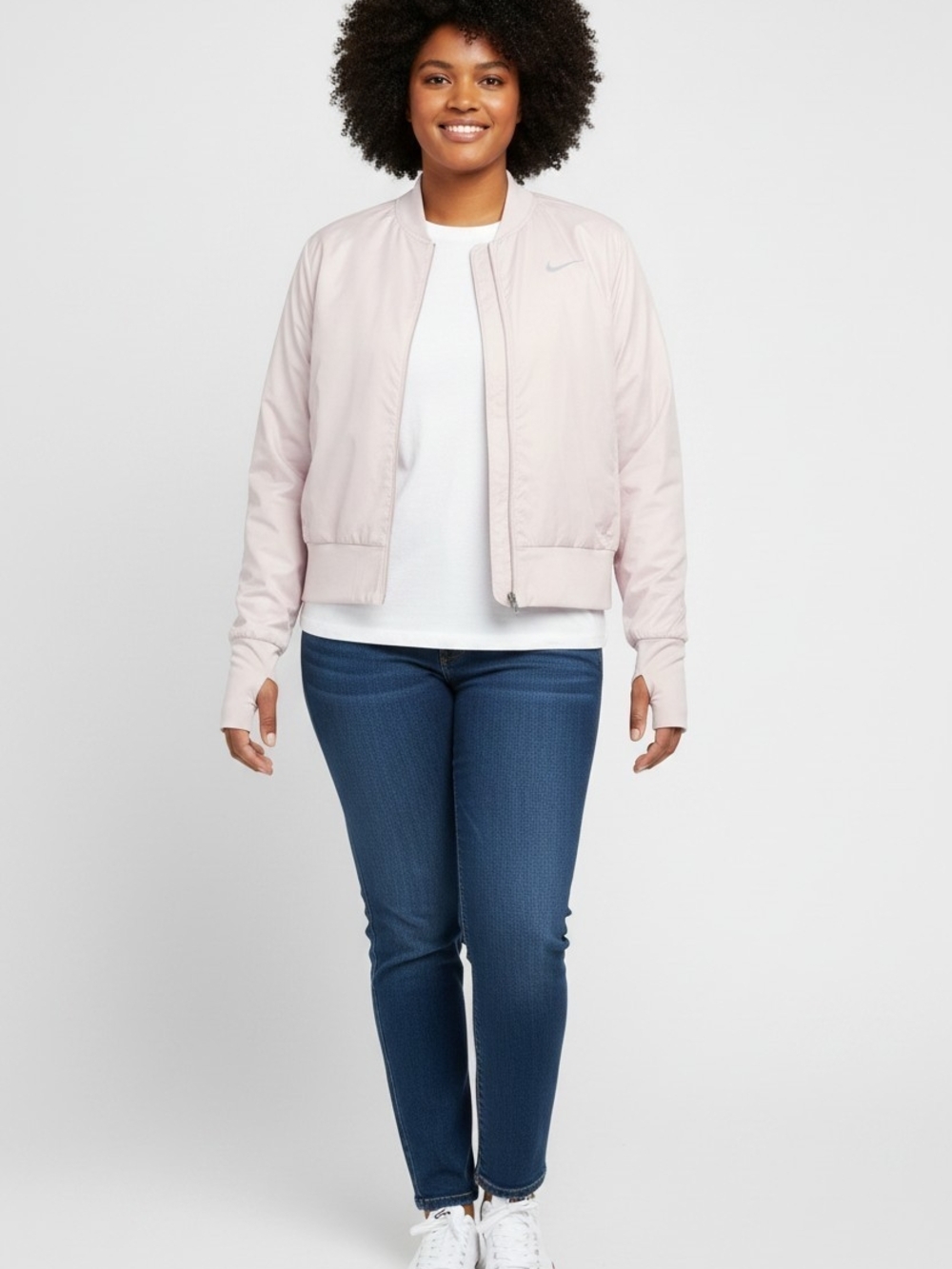 Nike Running “Just Do It” Women’s Lightweight Bomber Jacket – Size M